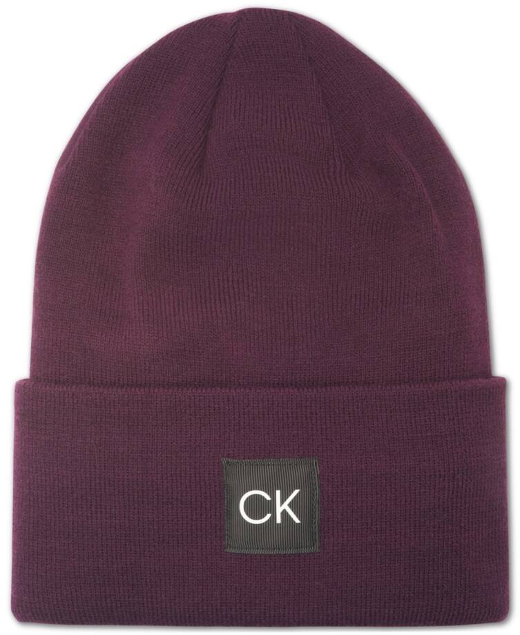 Calvin Klein Supersoft Slouchy Beanie Women's One Size Aubergine Solid