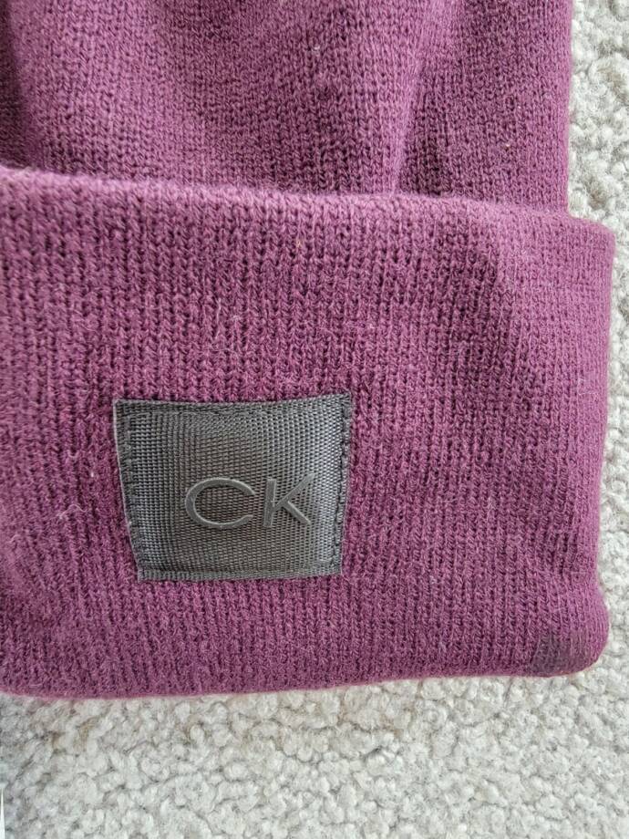 Calvin Klein Supersoft Slouchy Beanie Women's One Size Aubergine Solid