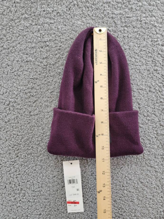 Calvin Klein Supersoft Slouchy Beanie Women's One Size Aubergine Solid