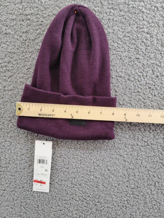 Calvin Klein Supersoft Slouchy Beanie Women's One Size Aubergine Solid