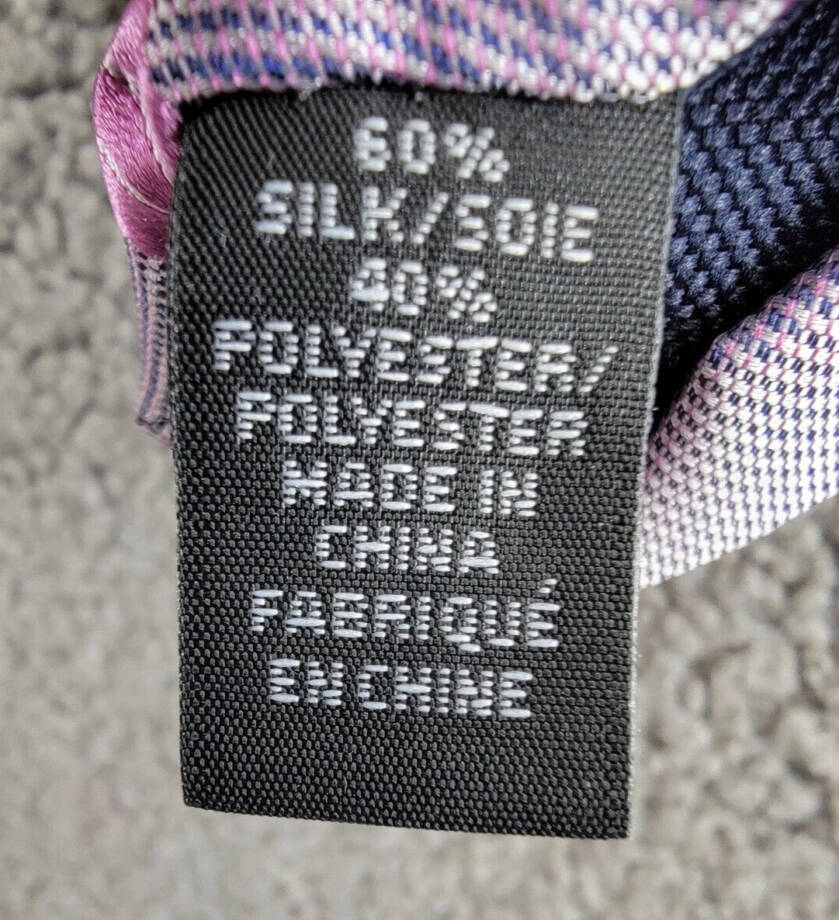 Michael Kors Silk Blend Vitra Stripe Tie Men's One Size Rose Keeper Loop