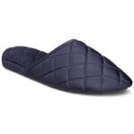 Charter Club Quilted Slippers Women's XL (11-12) Indigo Sea Slip on~