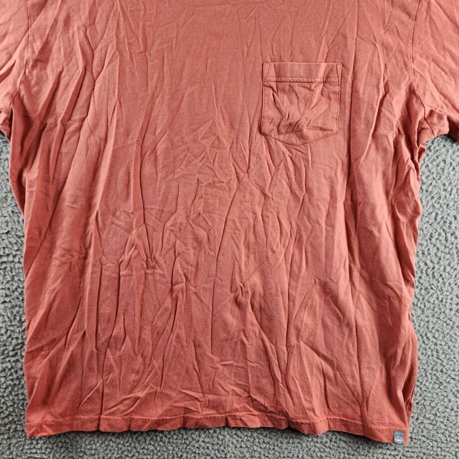 Peter Millar Lava Wash Pocket T-Shirt Men's XXL Clay Rose Crew Neck Short Sleeve