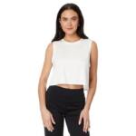 Splits59 Sienna Cropped Tank Top Women's XS White Crewneck Sleeveless Pullover