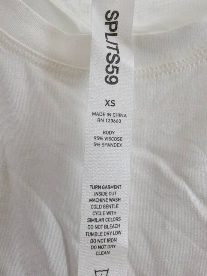 Splits59 Sienna Cropped Tank Top Women's XS White Crewneck Sleeveless Pullover