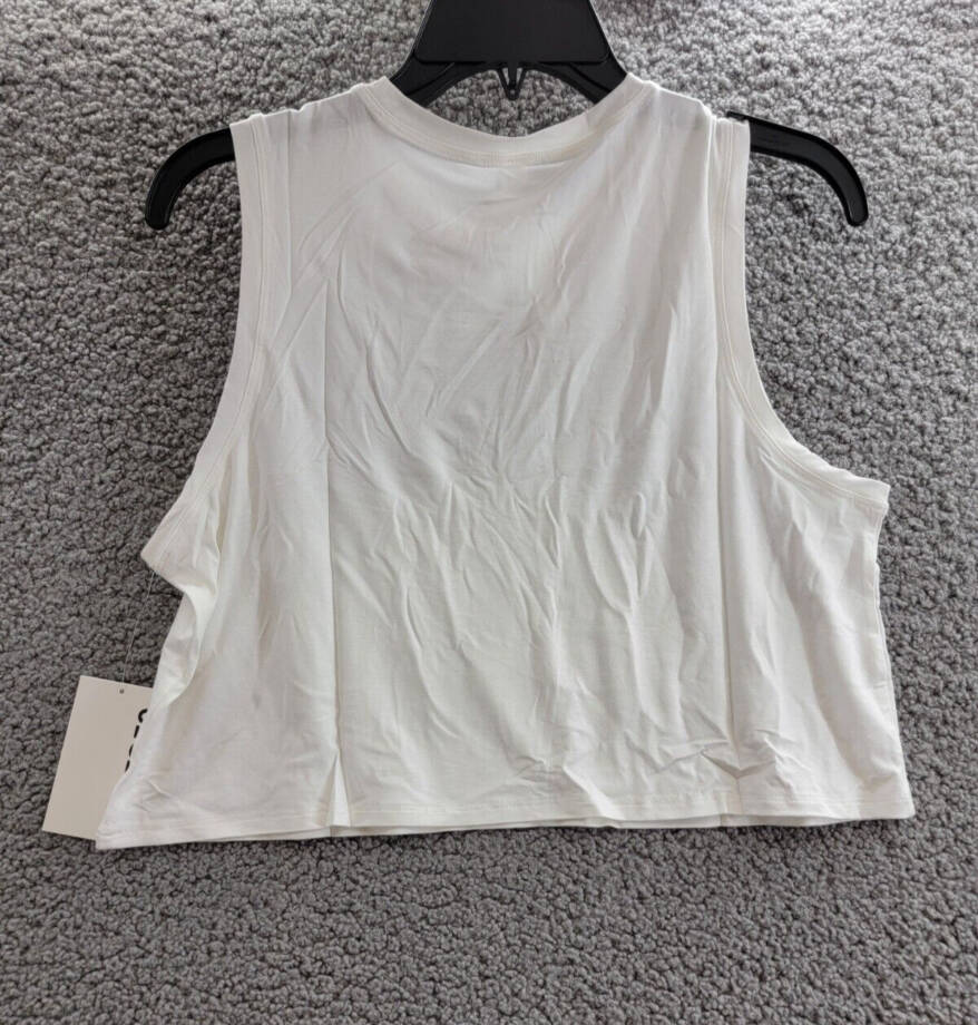 Splits59 Sienna Cropped Tank Top Women's XS White Crewneck Sleeveless Pullover