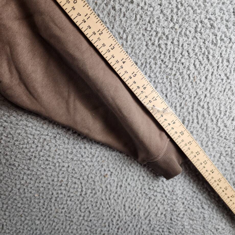 Reebok Identity Cotton Fleece Mock Neck Sweatshirt Women's S Brown Drop Shoulder
