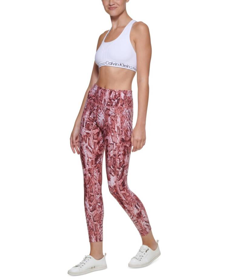 Calvin Klein Performance Printed 7/8 Length Leggings Women's Small Python Raven