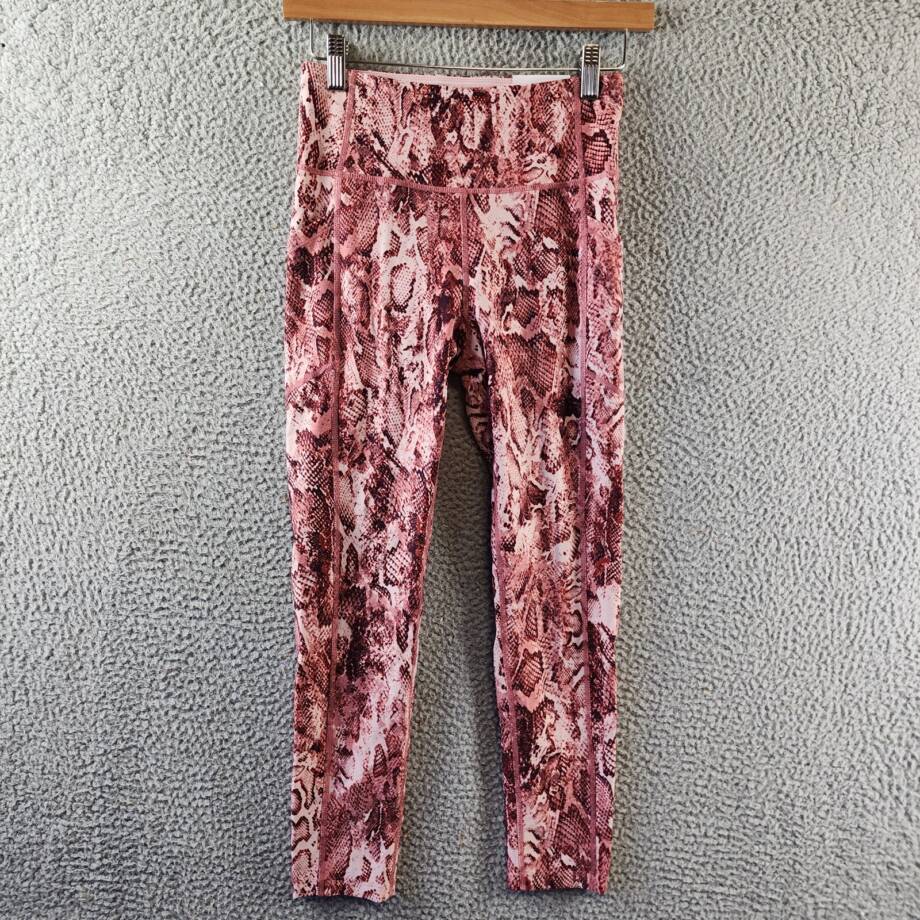 Calvin Klein Performance Printed 7/8 Length Leggings Women's Small Python Raven