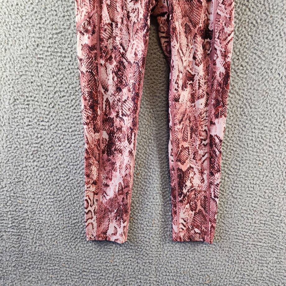Calvin Klein Performance Printed 7/8 Length Leggings Women's Small Python Raven
