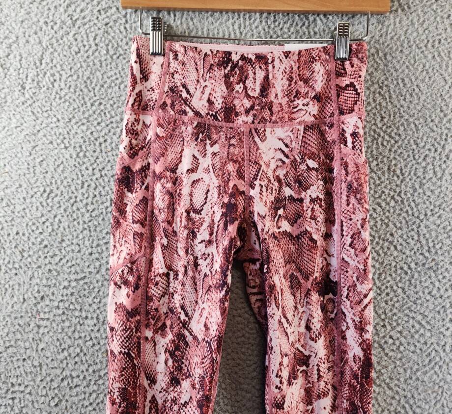 Calvin Klein Performance Printed 7/8 Length Leggings Women's Small Python Raven