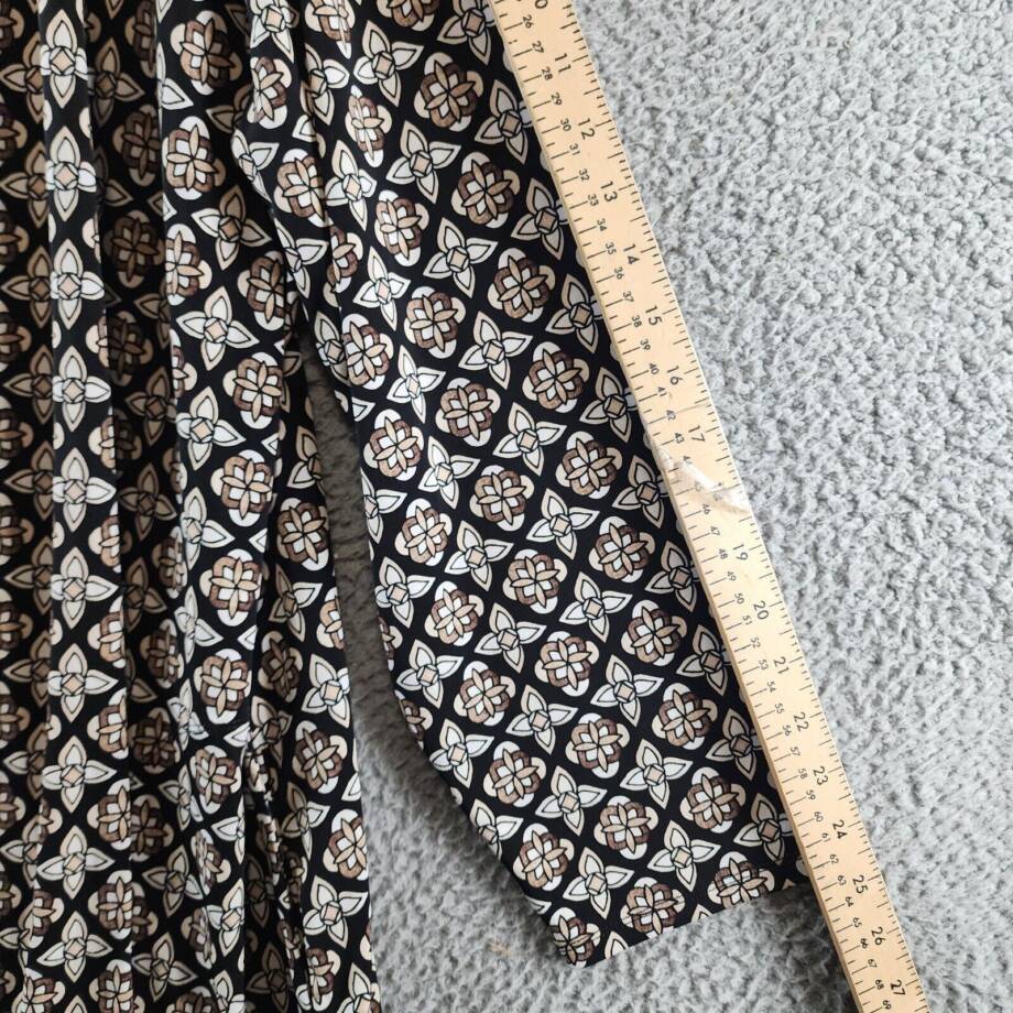 JM Collection Plus Size Francesca Foulard Cardigan Women's 3X Deep Black Combo