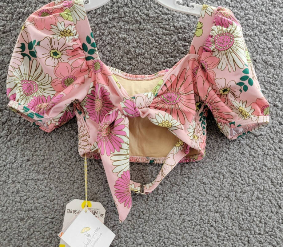 Shade Critters Retro Blossom Smocked High Waist 2-Piece Swimsuit Girls' 5T Multi