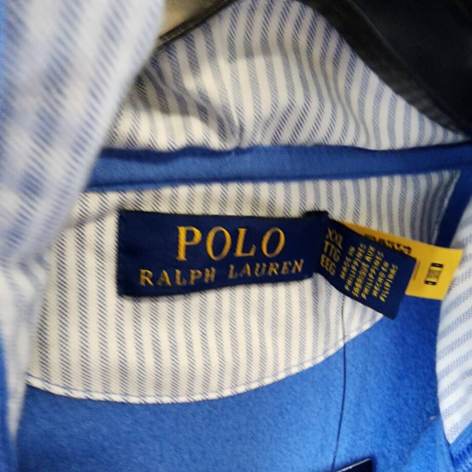 Polo Ralph Lauren Polo Bear Fleece Full-Zip Hoodie Mens XXL Blue Kangaroo Pocket