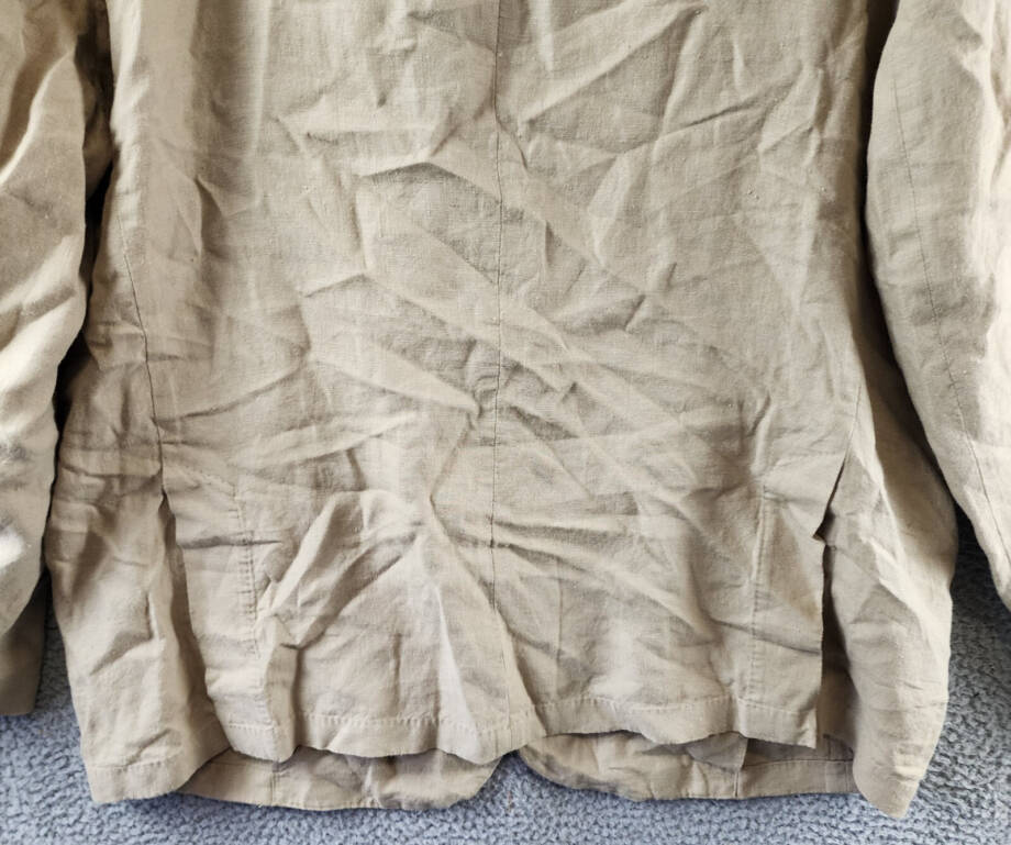 Polo Ralph Lauren Soft Modern Linen Suit Jacket Men's 48R Beige Notch Lapels