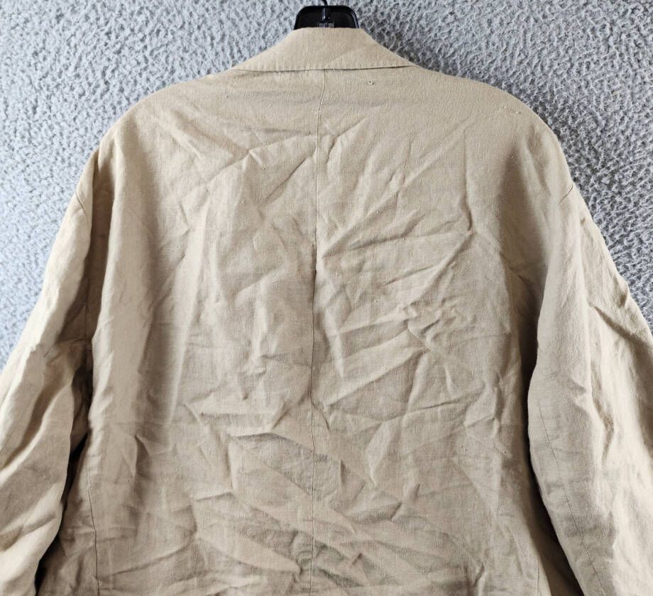 Polo Ralph Lauren Soft Modern Linen Suit Jacket Men's 48R Beige Notch Lapels