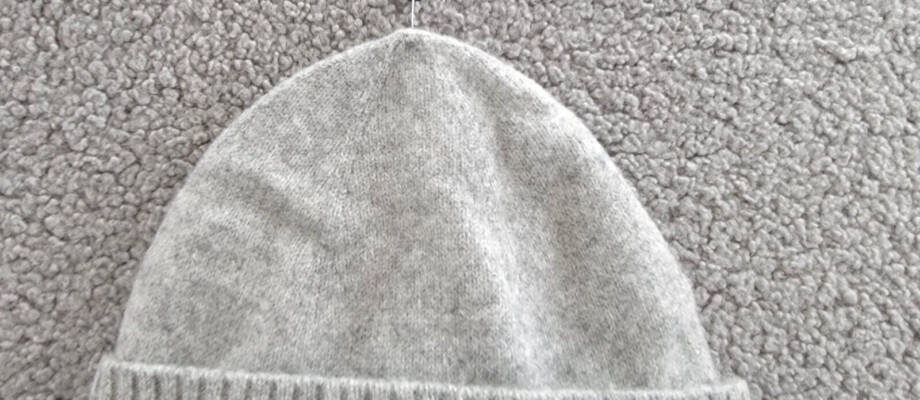kate spade new york Wool Bow Ribbed-Cuff Knit Beanie Women's OS Gray Heather