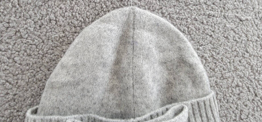 kate spade new york Wool Bow Ribbed-Cuff Knit Beanie Women's OS Gray Heather