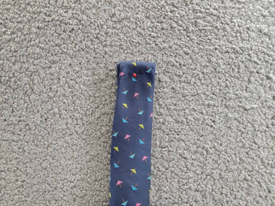 Bar III Skinny Design Cocktail Umbrellas Tie Men's One Size Navy Blue Pointed