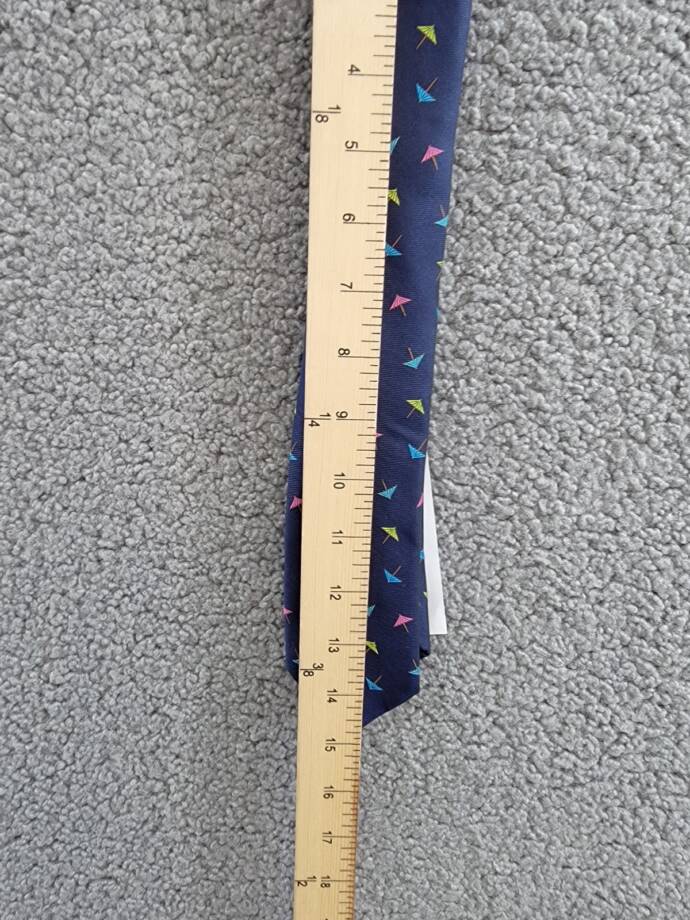 Bar III Skinny Design Cocktail Umbrellas Tie Men's One Size Navy Blue Pointed