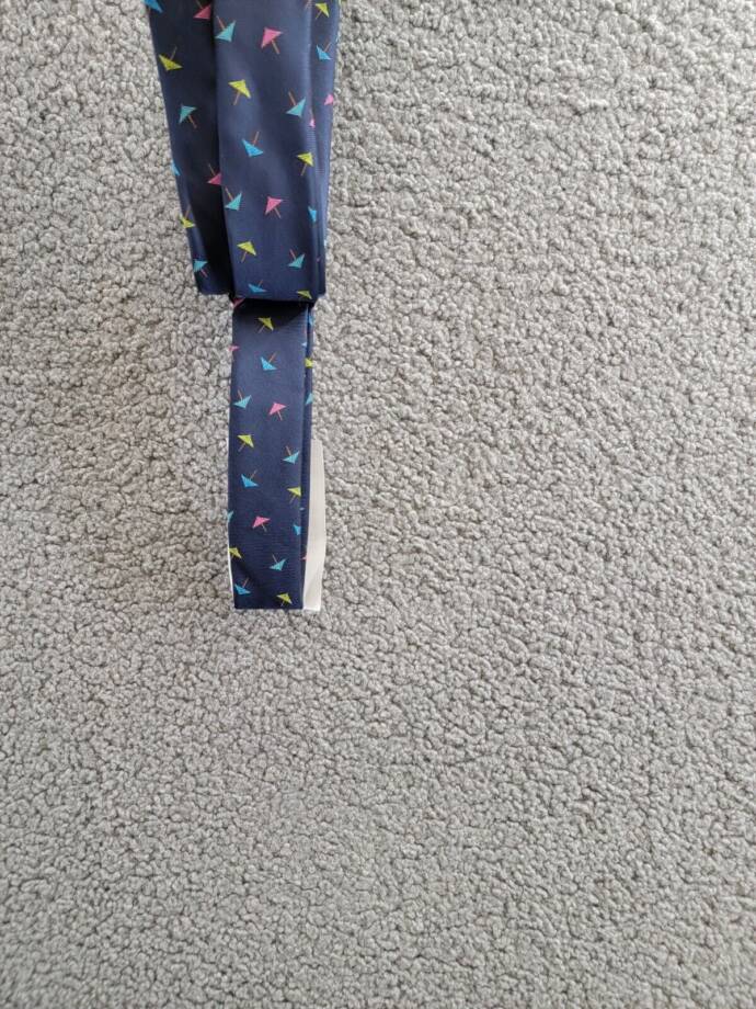 Bar III Skinny Design Cocktail Umbrellas Tie Men's One Size Navy Blue Pointed