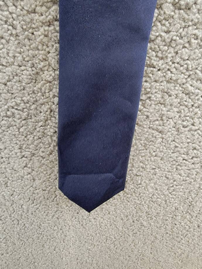 Tommy Hilfiger Silk Blend Boat Bar Panel Tie Men's One Size Navy Adjustable