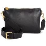 Style & Co Double Compartment Crossbody Bag Women's OS Black Zip Top Closure