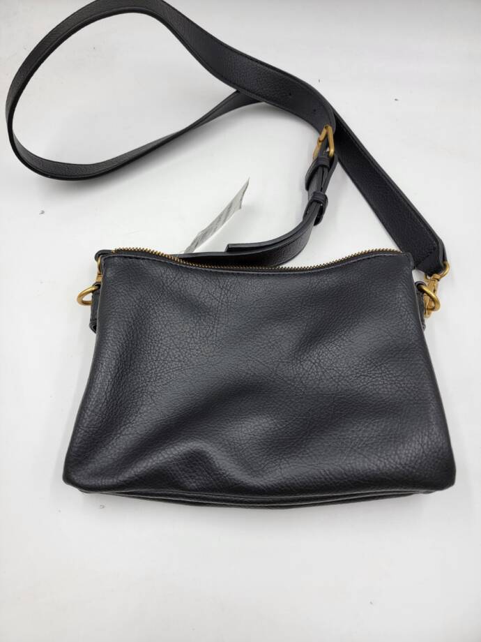 Style & Co Double Compartment Crossbody Bag Women's OS Black Zip Top Closure