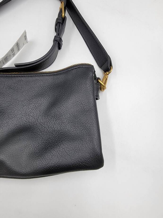Style & Co Double Compartment Crossbody Bag Women's OS Black Zip Top Closure