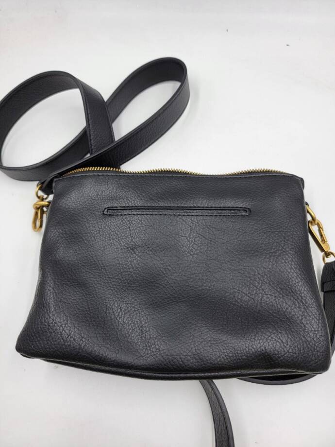 Style & Co Double Compartment Crossbody Bag Women's OS Black Zip Top Closure
