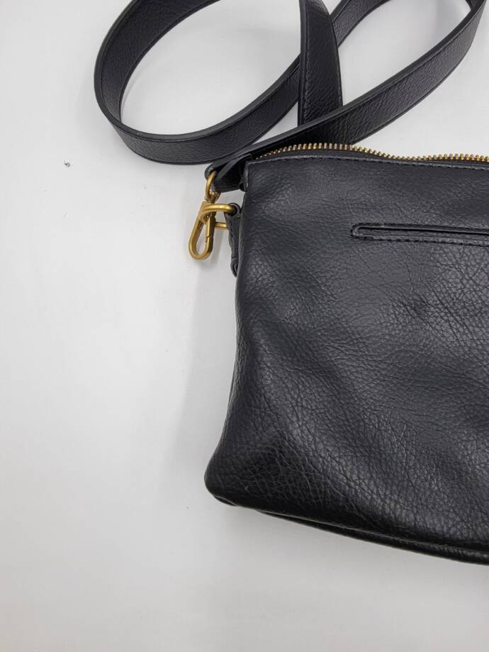 Style & Co Double Compartment Crossbody Bag Women's OS Black Zip Top Closure