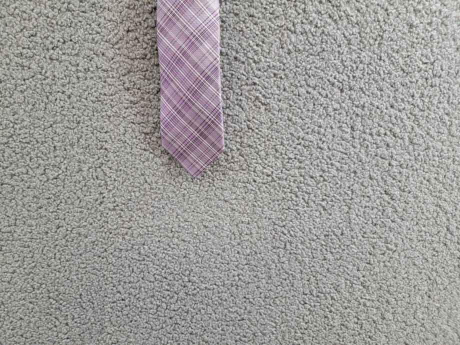 Calvin Klein Silk Blend Fine Wire Plaid Tie Men's Purple Adjustable