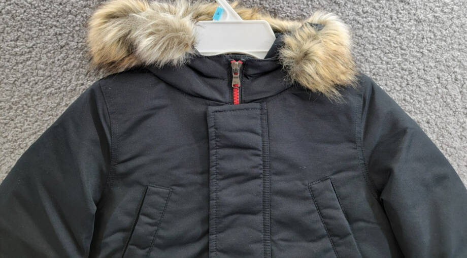Polo Ralph Lauren Artificial-fur-Trim Down Parka Jacket Little Boys 5 Black L/S