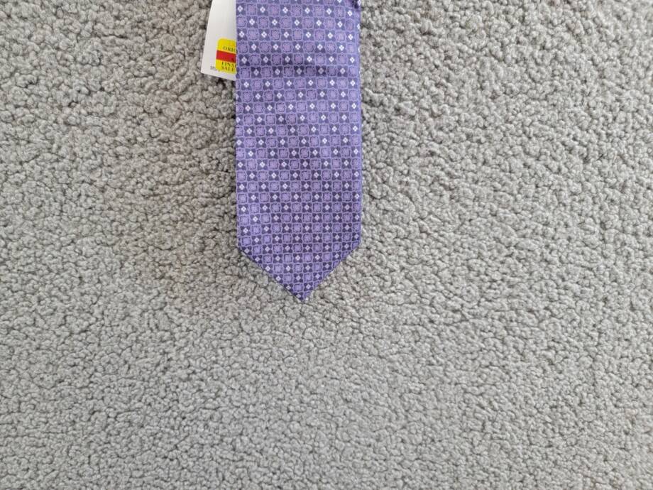 Calvin Klein Silk Blend Four Points Medallion Ties Men's Purple Adjustable