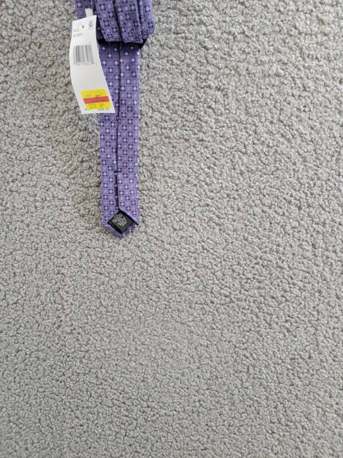 Calvin Klein Silk Blend Four Points Medallion Ties Men's Purple Adjustable