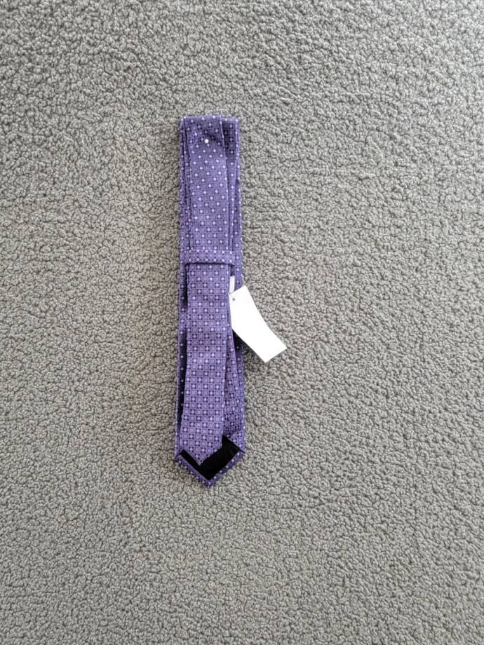 Calvin Klein Silk Blend Four Points Medallion Ties Men's Purple Adjustable
