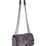 I.N.C. International Concepts Mini Ajae Velvet Snake Shoulder Bag - Charcoal