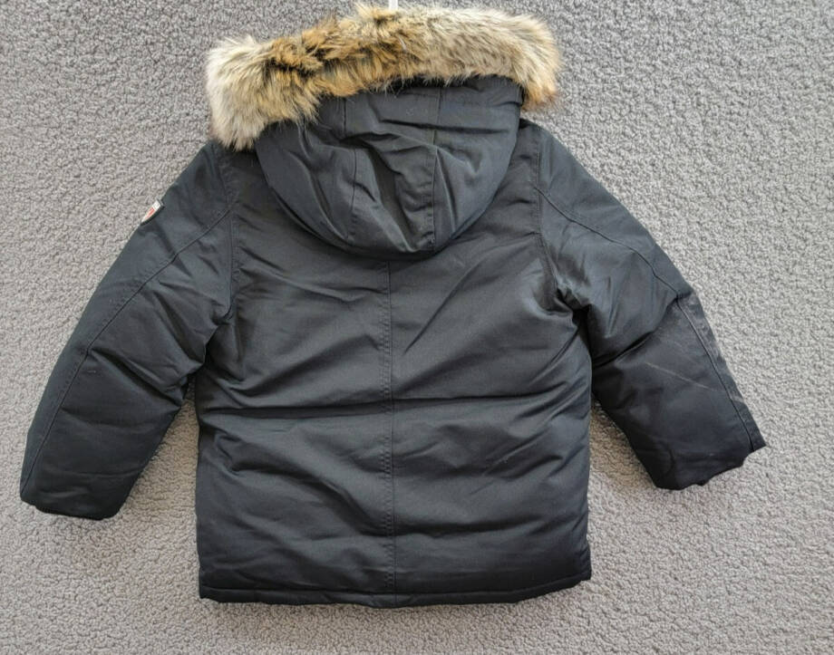 Polo Ralph Lauren Artificial-fur-Trim Down Parka Jacket Little Boys 5 Black L/S