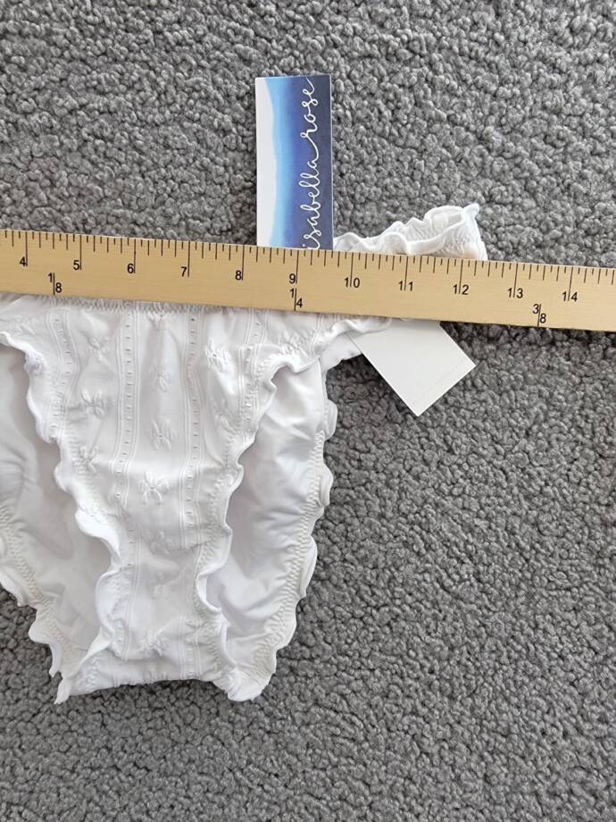 Isabella Rose Meadow Maui Bikini Bottom Women's XS Marshmallow Pull On Style