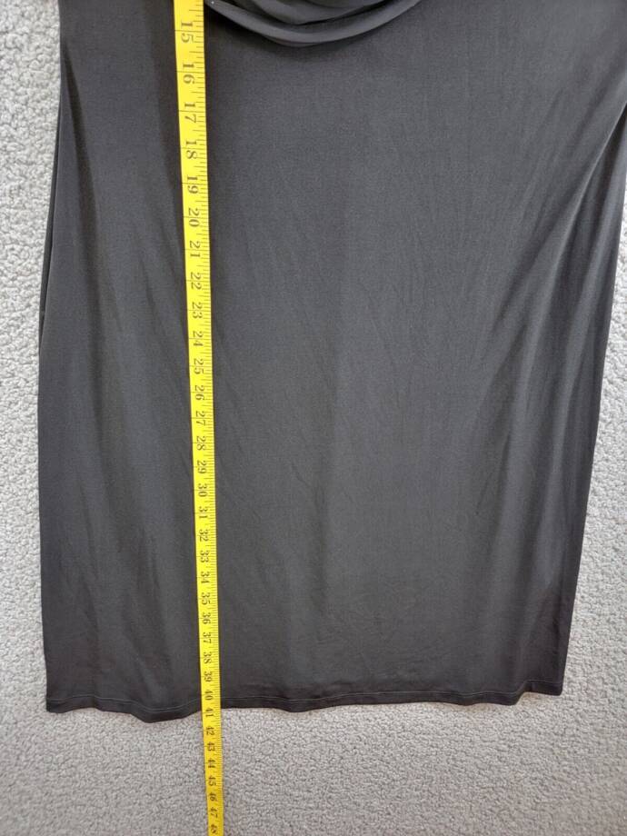 Connected Apparel Cowlneck Sleeveless A-Line Dress Women's 14 Black Pullover