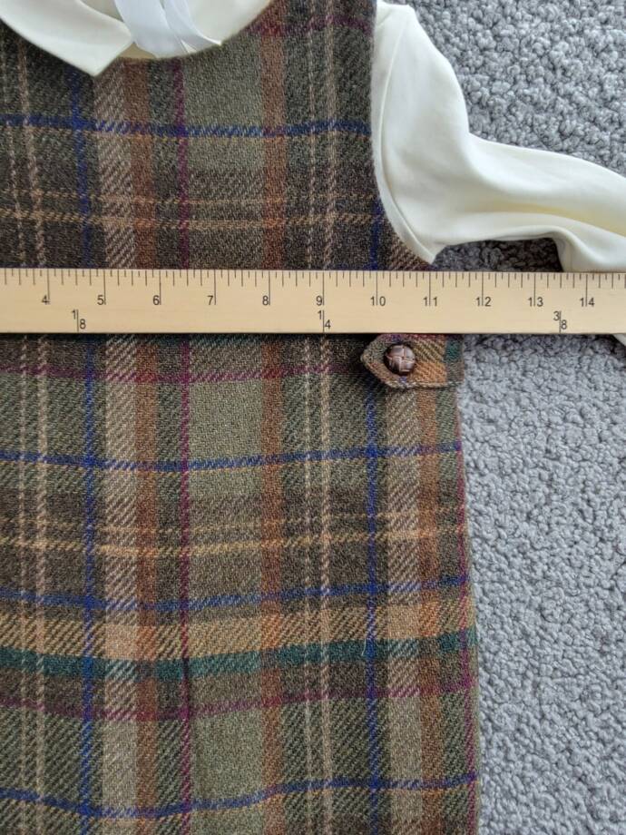 Ralph Lauren Interlock Bodysuit & Plaid Wool Blend Overall Set Baby Boys' 24M
