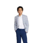 Tommy Hilfiger Modern-Fit Stretch Windowpane Sport Coat Big Boys 16 Multi L/S