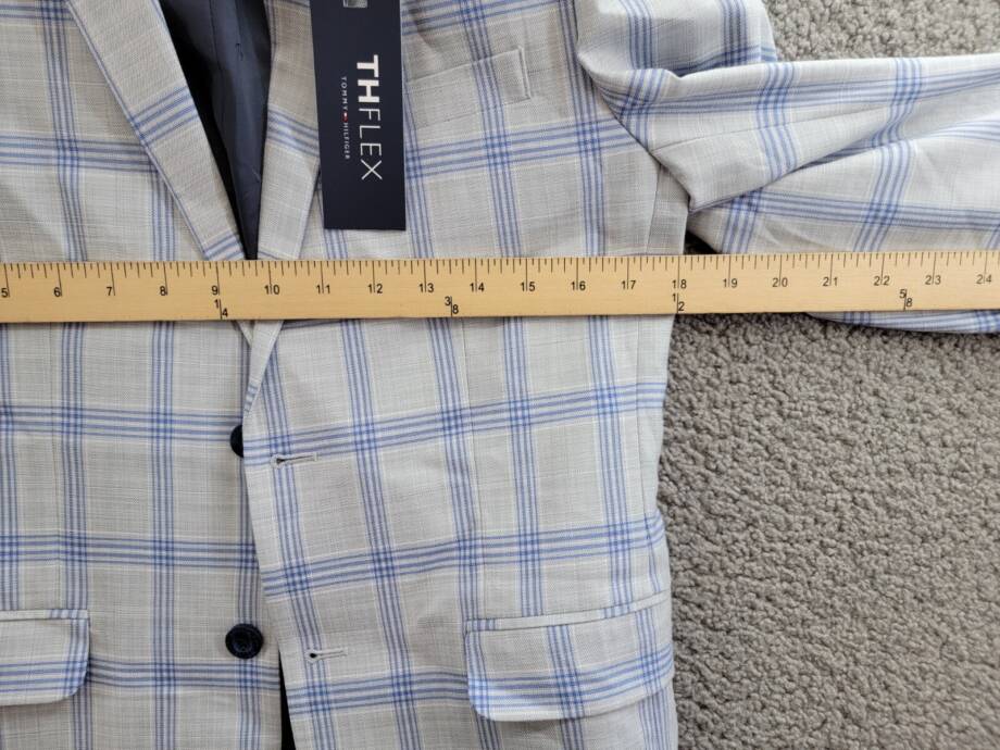 Tommy Hilfiger Modern-Fit Stretch Windowpane Sport Coat Big Boys 16 Multi L/S