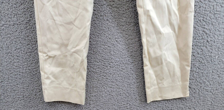 Charter Club Slim-Leg Ankle Pants Women's 6 Birch Tree Slit Hem Elastic Waist