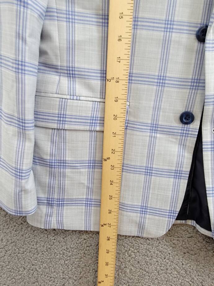 Tommy Hilfiger Modern-Fit Stretch Windowpane Sport Coat Big Boys 16 Multi L/S