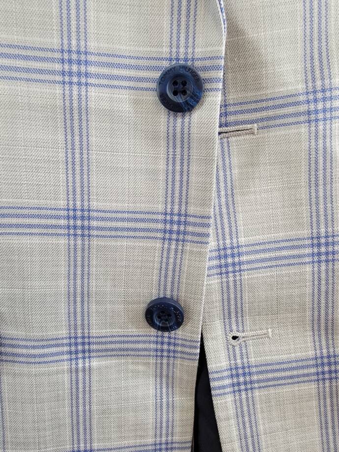 Tommy Hilfiger Modern-Fit Stretch Windowpane Sport Coat Big Boys 16 Multi L/S