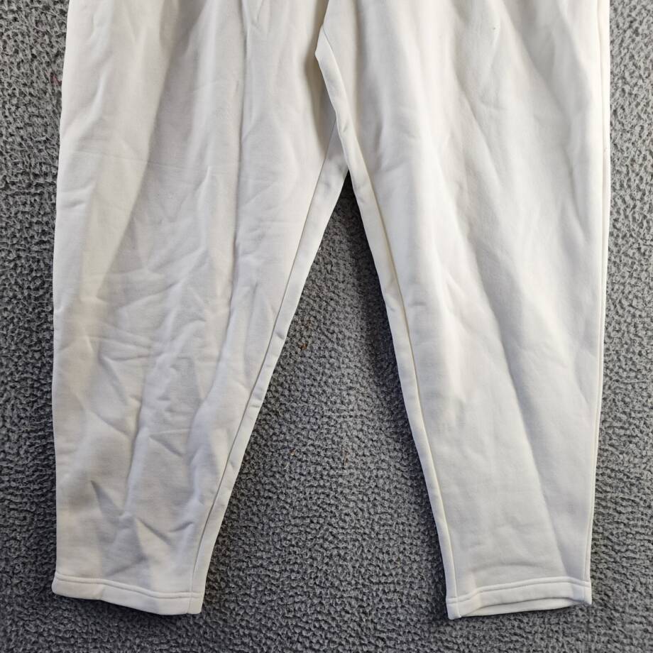 Reebok Active Mid-Rise Tapered Sweatpants Women's M Chalk Elasticized Waist