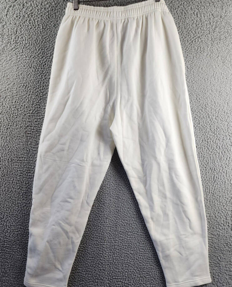 Reebok Active Mid-Rise Tapered Sweatpants Women's M Chalk Elasticized Waist