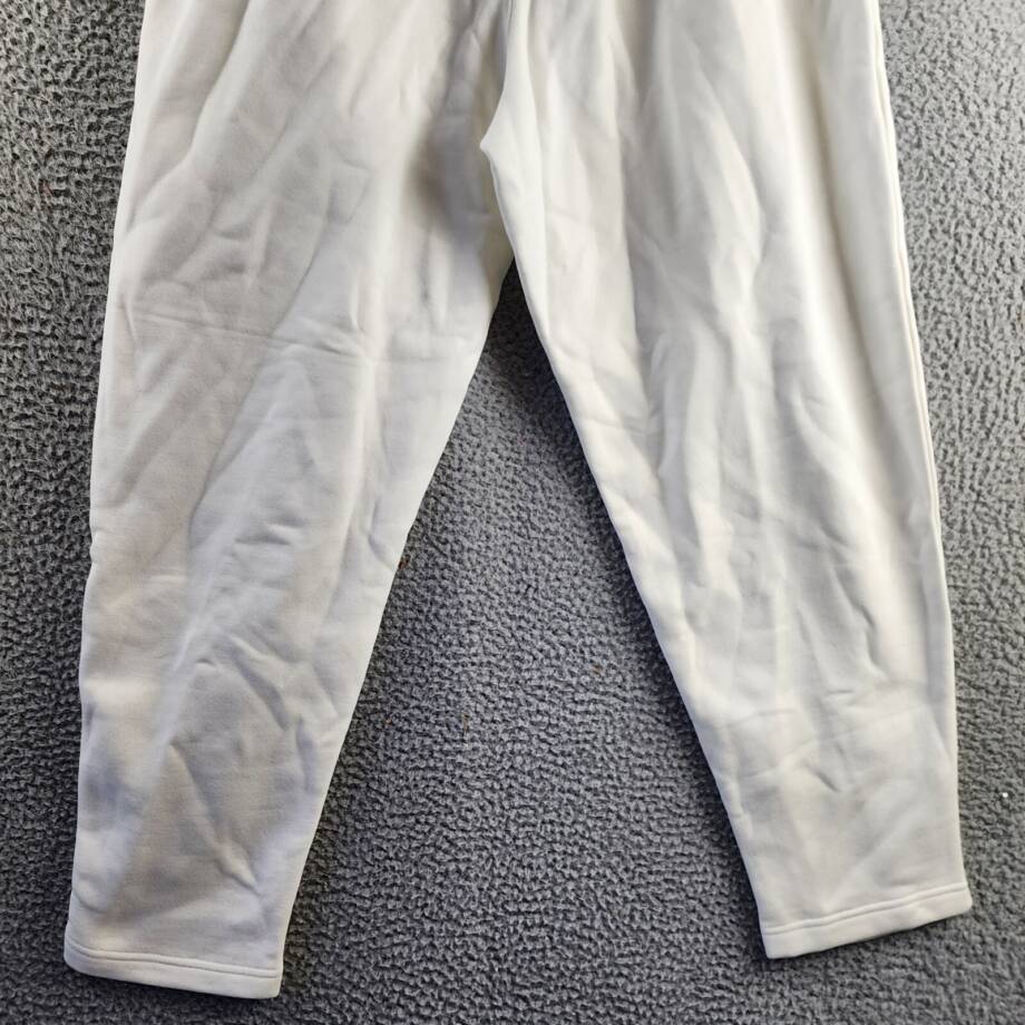 Reebok Active Mid-Rise Tapered Sweatpants Women's M Chalk Elasticized Waist