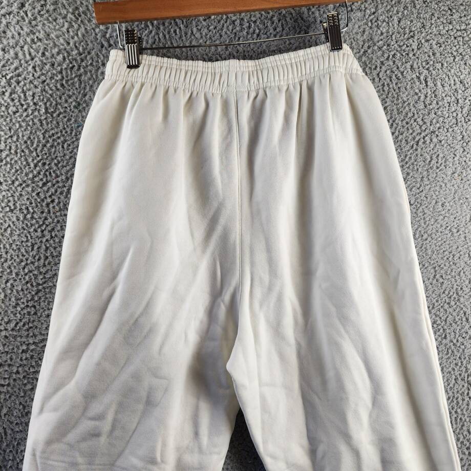 Reebok Active Mid-Rise Tapered Sweatpants Women's M Chalk Elasticized Waist